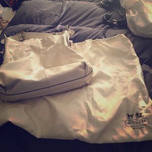 White coach bag